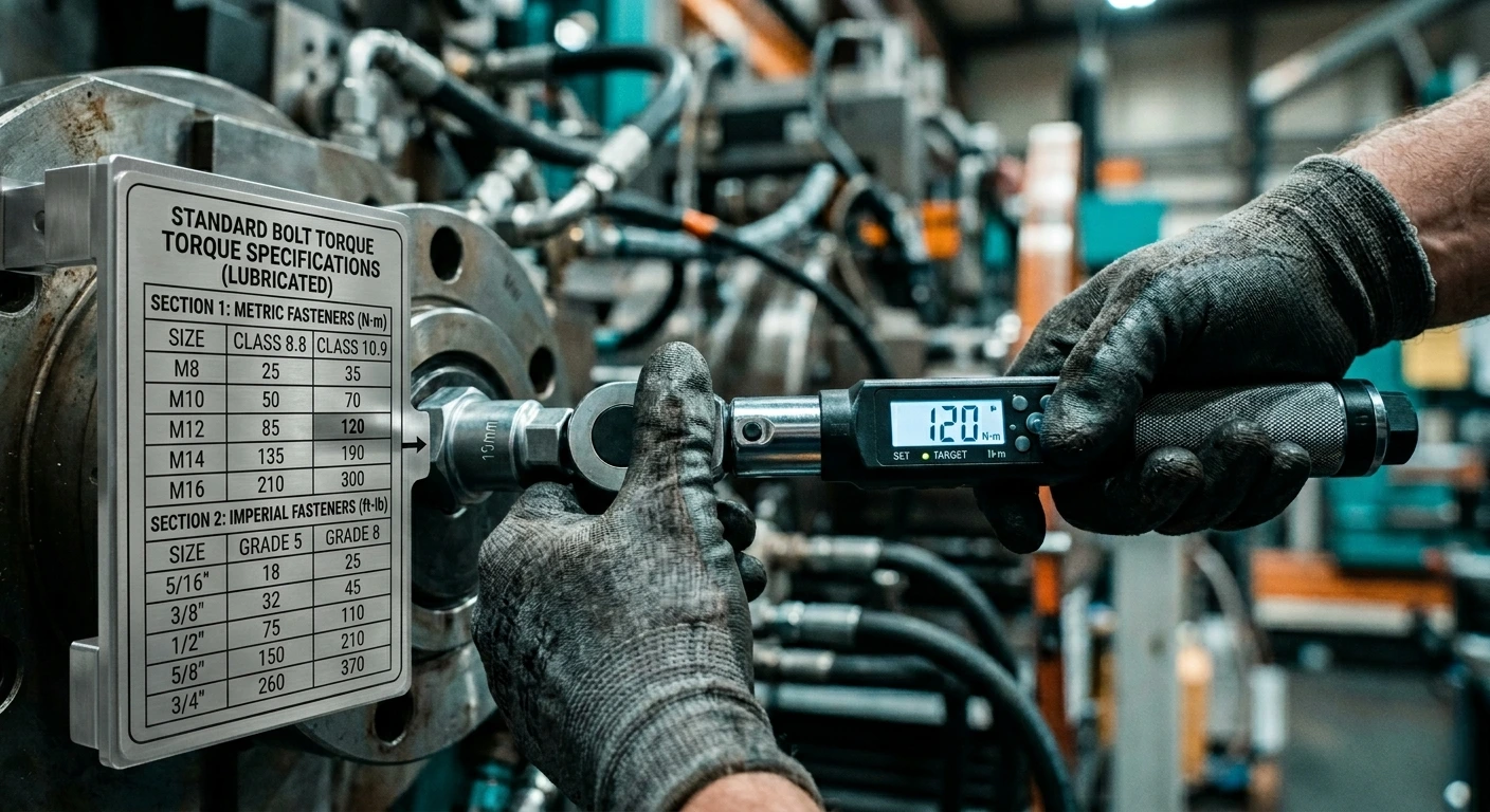 bolt torque chart table
