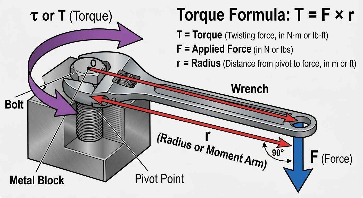torque formula diagram