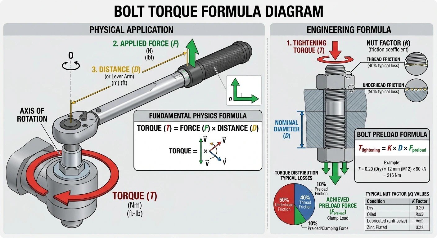 bolt tightening with torque wrench diagram