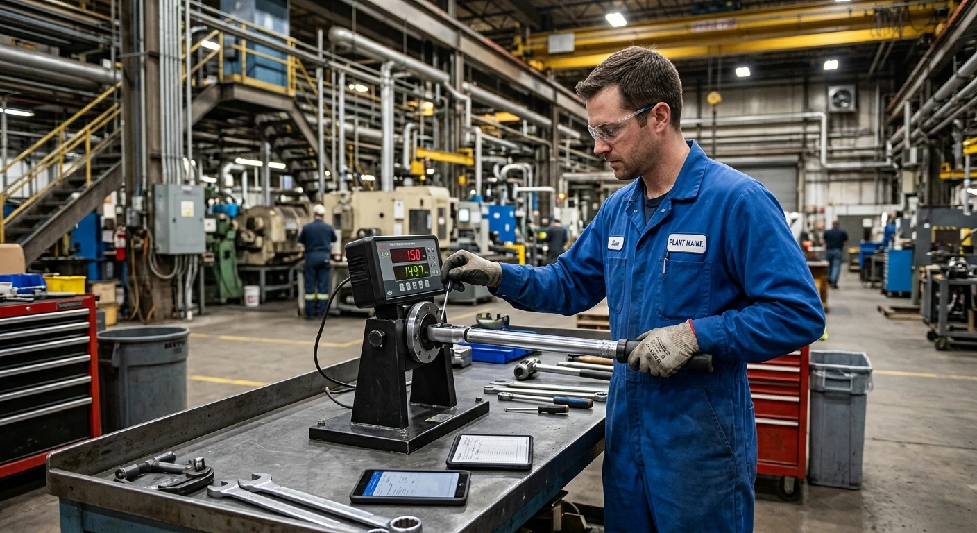 industrial torque wrench calibration in maintenance environment