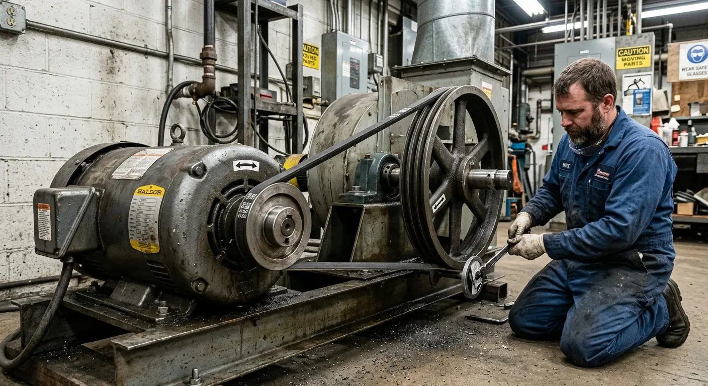 motor pulley sizing guide industrial belt drive system